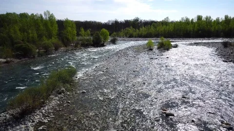 Sesia river Stock Footage 74158792