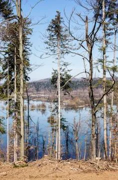 Sesonal accumulation lake Stock Photos