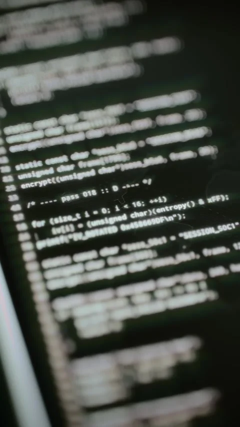 Session encryption loop processes 1279 byte frame Stock-Footage 347057673