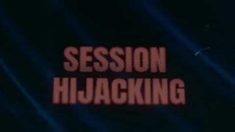 Session Hijacking, gains unauthorized access to a user s website Stock Footage 309403478