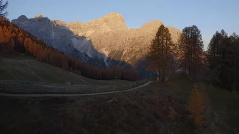 Sesto Croda Rossa in the Dolomites World Heritage Site in South Tyrol, Italy Stock Footage 231900053