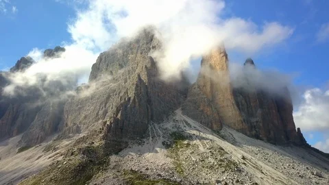 Sesto Dolomites by drone 4K Stock Footage