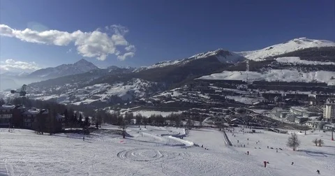 Sestriere panorama Stock Footage 73459561