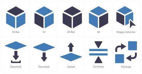 A set of 10 editing tools icons as Symmetrical Scale, symmetry Stock Illustration