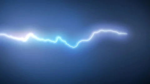 Set of 12 different beautiful realistic lightning strikes and flashes Stock Footage 89828260