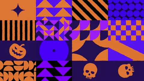 Set of 15 Halloween Background Animations. Video stock 316785013