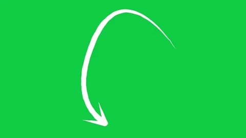 Set of 20 Hand Drawn Scribble Arrows Pack in Green Screen Video stock 245145579