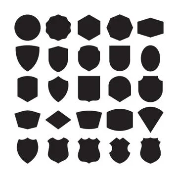 Set of 25 blank vintage frames. vector illustration Stock Illustration