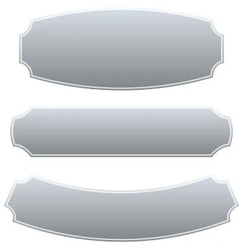 Set of 3 rectangular plaque, banner backgrounds Stock Illustration