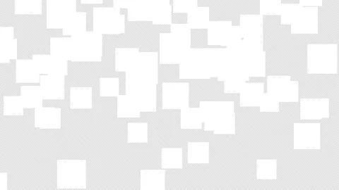 Set of 3 white scattered square transitions with alpha channel Stock Footage 170969850