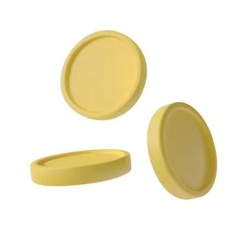 A set of 3d coins Stock Illustration