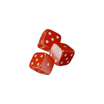 A set of 3D playing cubes in cartoon style in vector for board games, gambling Stock Illustration