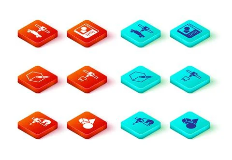 Set 3D printer, Basic geometric shapes, 3d pen tool, tooth, software and car Stock Illustration