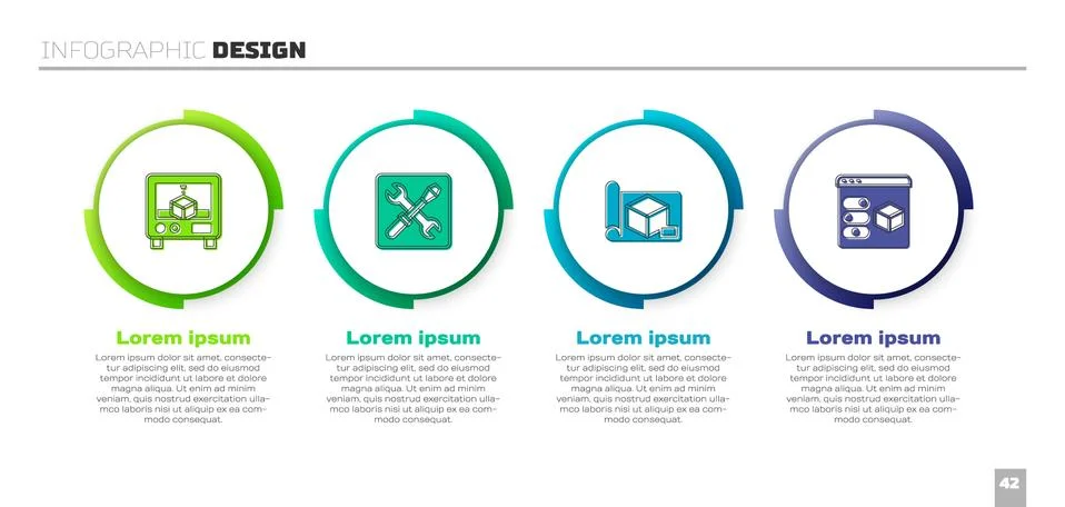 Set 3D printer, setting, Graphing paper for engineering and . Business Stock Illustration