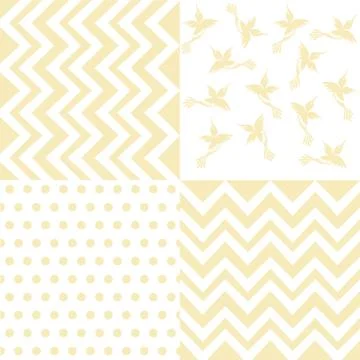 Set of 4 background pattern,set of geometric pattern Stock Illustration