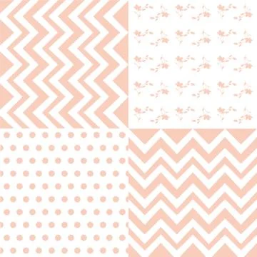 Set of 4 background pattern,set of geometric pattern Stock Illustration