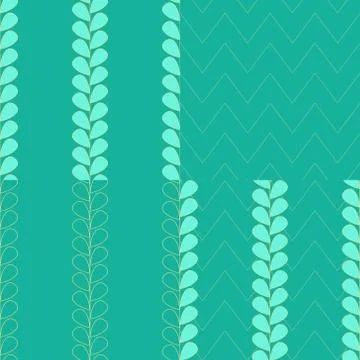 A set of 4 seamless patterns. Vector patterns. イラスト素材