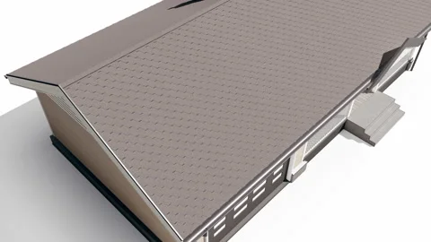 Set 4 Stage 7 of 7. Finished modern wood frame construction house. 動画素材 113177833