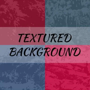 Set of 4 textured backgrounds. Stock Illustration