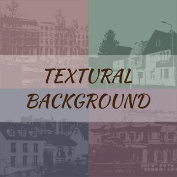 Set of 4 textured backgrounds. Stock Illustration