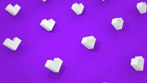 Set of 5 different colors 3d geometric object rotating. 4k seamless loop animati Stock Footage 104898220