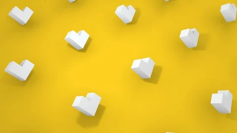 Set of 5 different colors 3d geometric object rotating. 4k seamless loop animati Stock Footage 104898545
