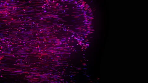 Set of 5 Explosion glowing particles. Glitter, dust explode. Stock Footage 112200445