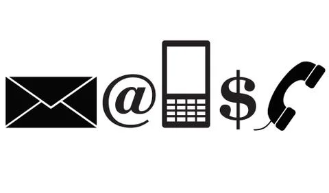 Set of 5 vector icons Stock Illustration