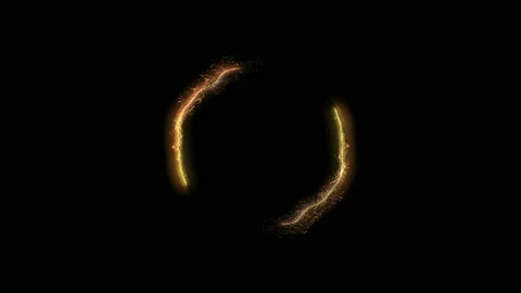 Set of 6. Round particle trail.Fireworks bokeh Stock Footage 120048859