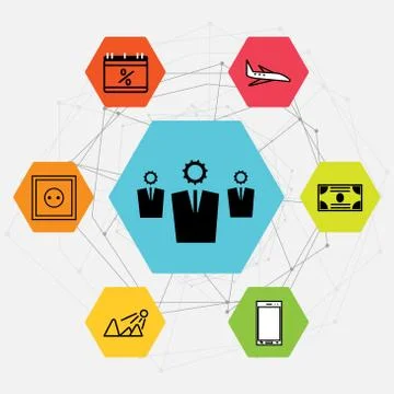 Set Of 7 black simple editable icons such as Wall poster or frame with smile, Stock-Illustration