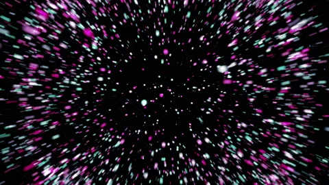 Set of 7 Vibrant explosions 4K. Glowing particles with trails. Stock Footage 112367534