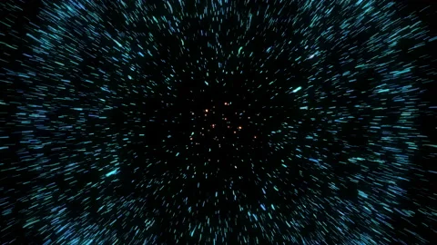 Set of 7 Vibrant explosions 4K. Glowing particles with trails. Video stock 112369128