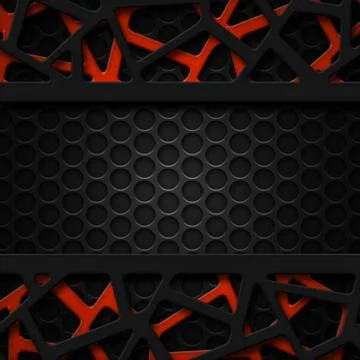 Set 8. gray and orange frame on mash Stock Illustration