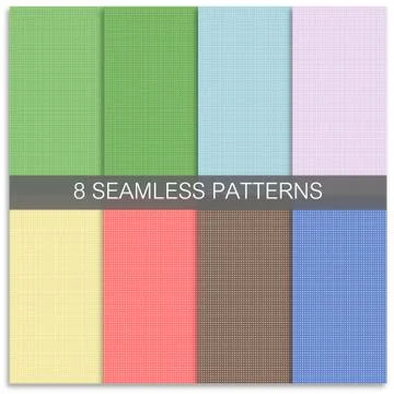 Set of 8 seamless patterns Stock Illustration