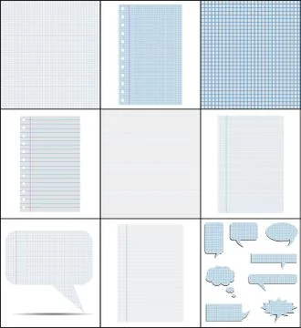 Set 9 background paper イラスト素材