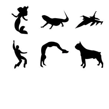 Set Of 9 simple editable icons such as boston terrier, backflip, elvis Free Stock Illustration