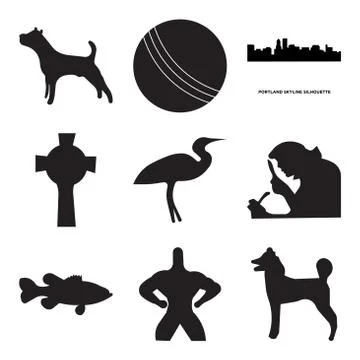 Set Of 9 simple editable icons such as , superman, Free Stock Illustration
