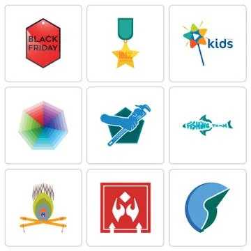 Set Of 9 simple editable icons such as trading co, fragile handle with care,  Illustration gratuite