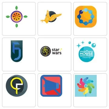 Set Of 9 simple editable icons such as pinwheel, mobile silent, qf Free Stock Illustration