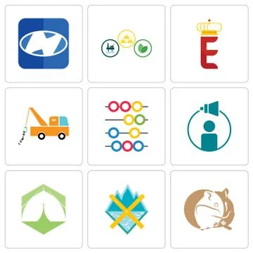 Set Of 9 simple editable icons such as hamster, crossed skis, marquee Free Stock Illustration