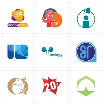 Set Of 9 simple editable icons such as marquee, 20% off, hamster Illustrazione stock gratuita