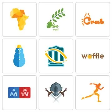 Set Of 9 simple editable icons such as running club, shield and sword, restro 무료 스톡 일러스트