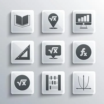 Set Abacus, Graph, schedule, chart, diagram, Function mathematical symbol Stock Illustration