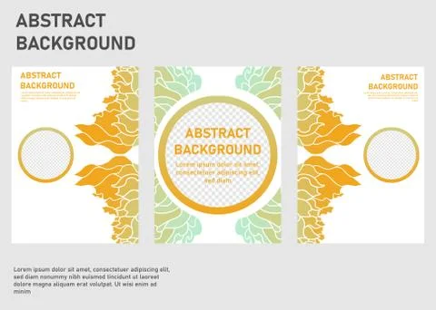 Set of abstract background design. Multipurpose template for social media post, Illustrazione stock