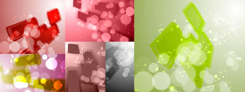 Set for abstract background Stock-Illustration
