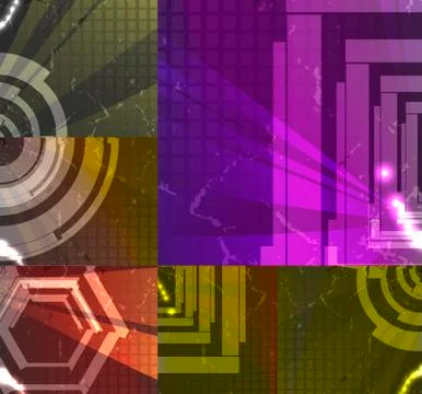 Set for abstract background Stock Illustration