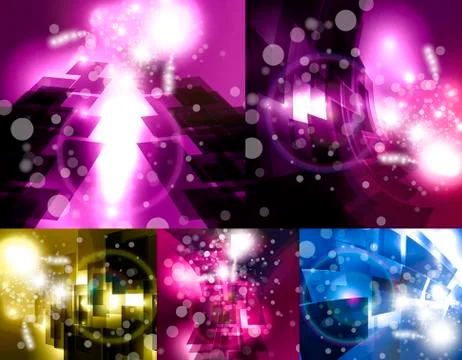 Set for abstract background Stock Illustration