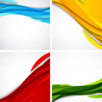 Set of abstract backgrounds Stock Illustration