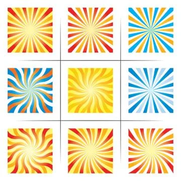 Set of abstract backgrounds Stock Illustration