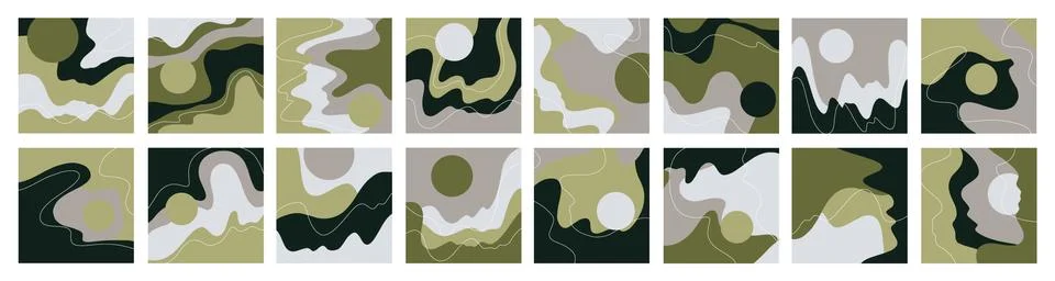 Set of Abstract backgrounds. Stock Illustration